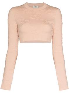 Fendi Karligraphy cropped jumper