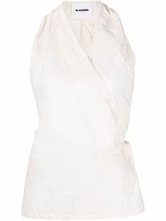 Jil Sander топ с запахом