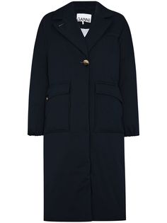 GANNI GANNI LPL PCKTS DETCHBLE SCARF PUFFER CO