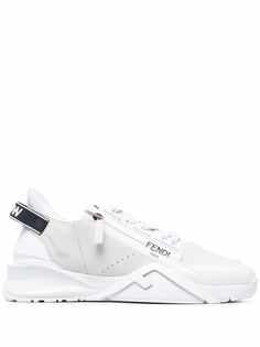 Fendi colour-block low-top trainers