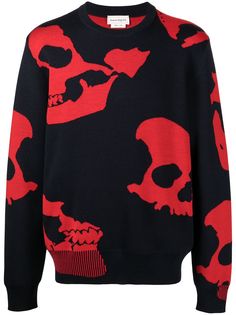 Alexander McQueen джемпер с принтом Skull