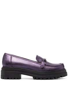 Tila March metallic Henri loafers