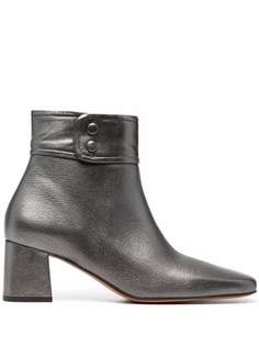 Tila March metallic leather ankle boots