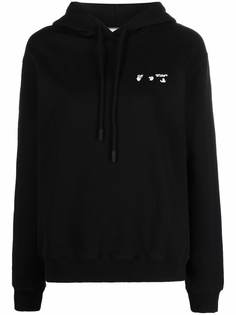 Off-White SWIMMING MAN REGULAR HOODIE BLACK WHITE