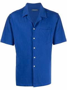 Frescobol Carioca linen-blend short-sleeve shirt