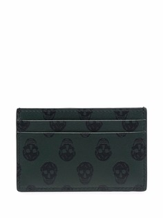 Alexander McQueen signature-skull leather card wallet