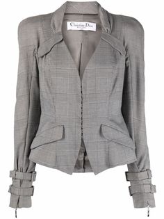 Christian Dior 1990s pre-owned plaid check jacket
