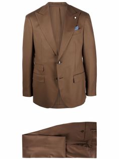 LUIGI BIANCHI MANTOVA peak-lapel button-front blazer