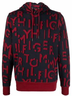 Tommy Hilfiger all-over logo print hoodie