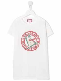 Simonetta slogan-print cotton T-shirt
