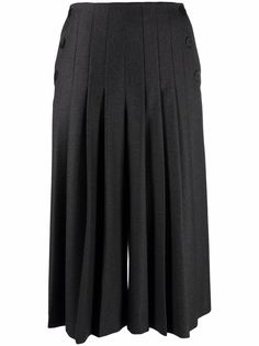 Christian Dior 2010 pre-owned pleated high-waisted culottes