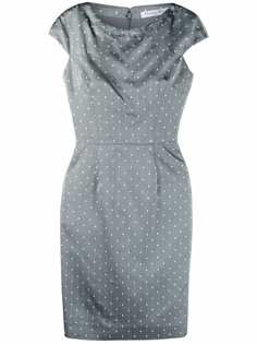 Christian Dior 2000s pre-owned polka dot fitted dress