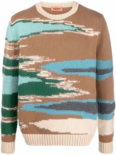 Missoni camouflage-pattern intarsia jumper