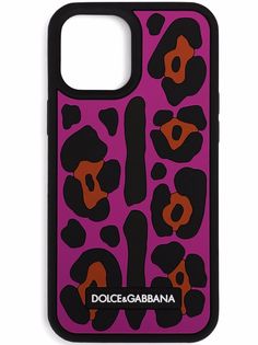 Dolce & Gabbana чехол для iPhone 12 Pro Max с леопардовым принтом