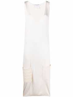 Christian Dior 1990s pre-owned V-neck midi dress