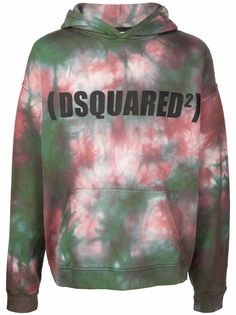 Dsquared2 худи с принтом тай-дай и логотипом