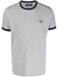 FRED PERRY футболка с вышитым логотипом