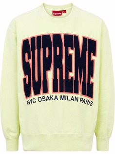Supreme толстовка Cities Arc с круглым вырезом