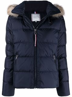 Tommy Hilfiger пуховик с искусственным мехом