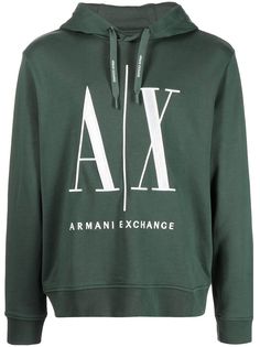 Armani Exchange худи оверсайз с логотипом