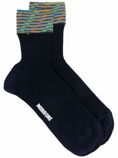 Missoni носки с контрастной отделкой