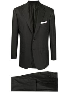 Kiton строгий костюм с однобортным пиджаком