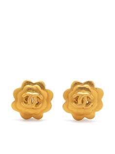 Chanel Pre-Owned серьги 1996-го года с логотипом CC
