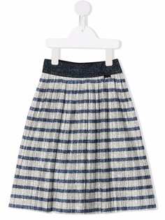 Molo striped glitter-detail midi skirt