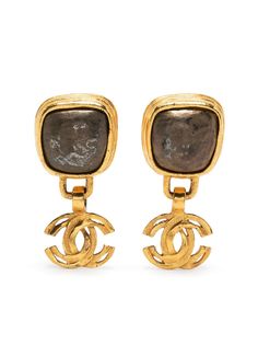 Chanel Pre-Owned серьги 1997-го года с логотипом CC