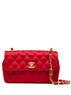Chanel Pre-Owned стеганая сумка на плечо 1985-1993 годов с логотипом CC