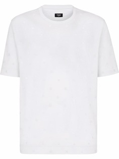 Fendi футболка с вышивкой Karligraphy