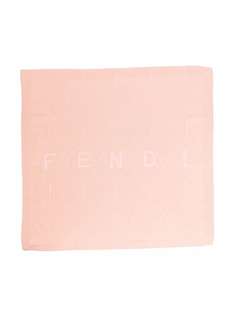 Fendi Kids одеяло с вышитым логотипом