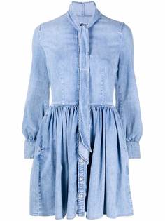 Dsquared2 платье с бантом и длинными рукавами