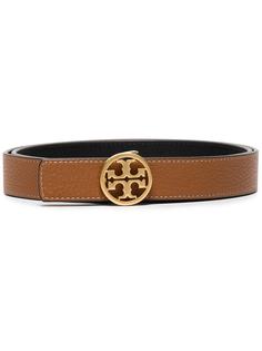 Tory Burch двусторонний ремень с логотипом Double T