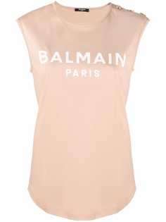 Balmain топ с логотипом