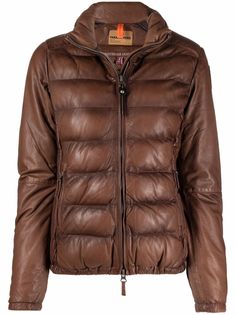 Parajumpers кожаный пуховик