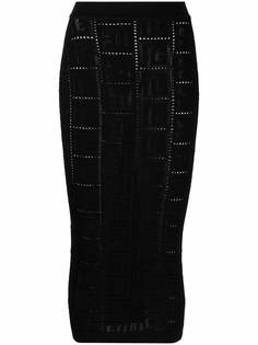 Balmain юбка с монограммой