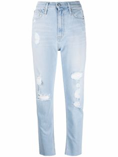 Calvin Klein Jeans джинсы Mom с эффектом потертости