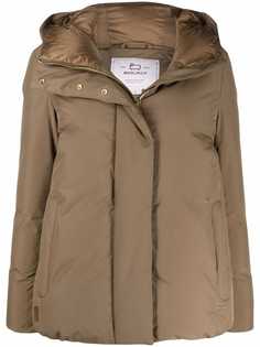 Woolrich пуховик на молнии с капюшоном