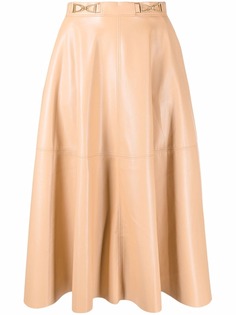 Elisabetta Franchi пышная юбка с пряжками