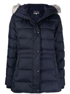 Tommy Hilfiger пуховик Tyra с искусственным мехом