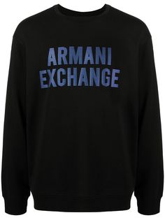 Armani Exchange толстовка с логотипом