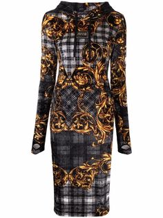 Versace Jeans Couture платье-худи с принтом Baroque
