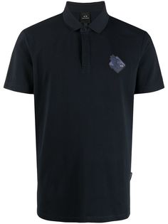 Armani Exchange рубашка поло с короткими рукавами и логотипом