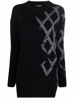 Ermanno Scervino джемпер оверсайз с кристаллами