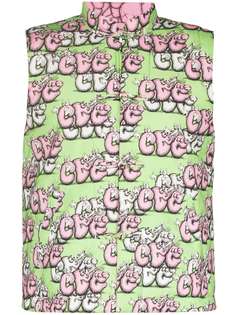 Comme Des Garçons Shirt жилет с логотипом из коллаборации с KAWS