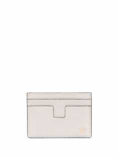TOM FORD logo-plaque leather cardholder