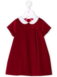 Simonetta contrast-collar shift dress