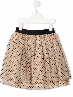 Simonetta polka-dot shift skirt