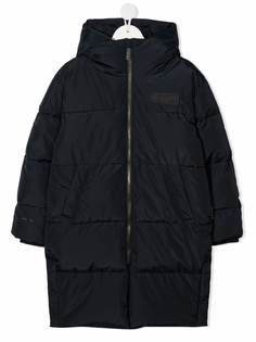 Molo hooded zipped parka coat